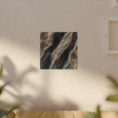 Silk Drape Winter Canvas Art | Japandi Cozy Design