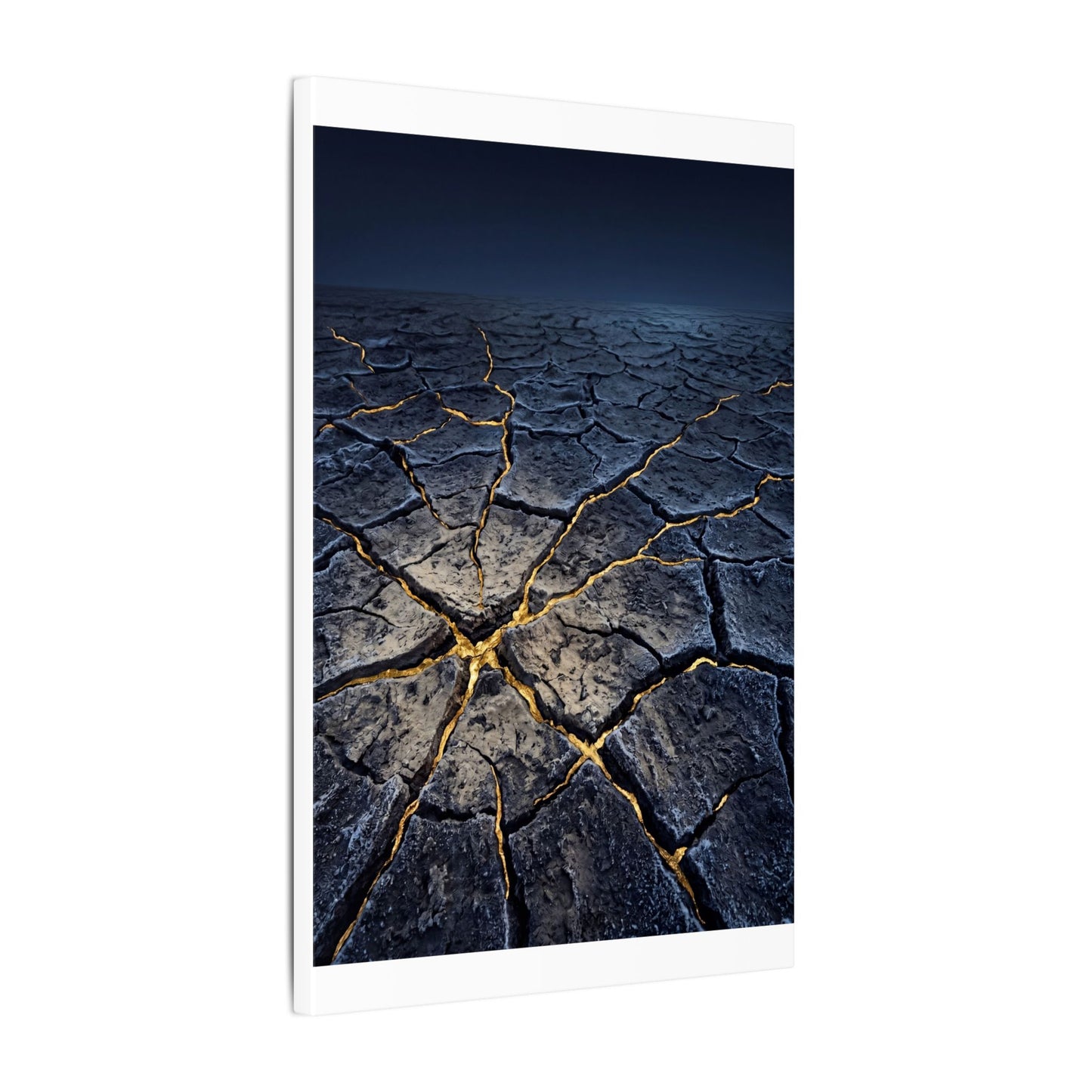 Cracked Earth Broken Beauty Canvas Art | Artful Kintsugi Art