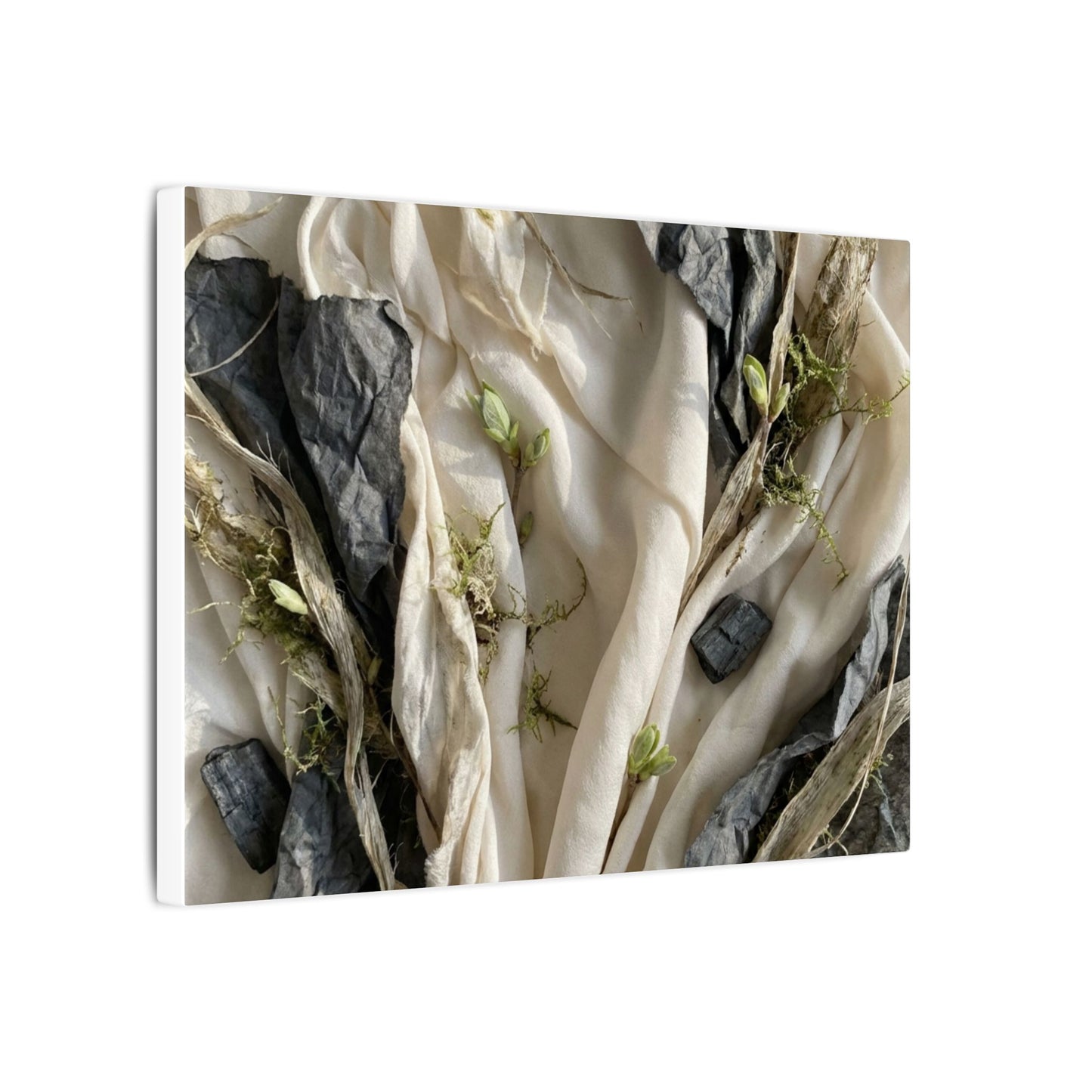 Spring Silk Drape Texture Canvas Art | Warm Decor