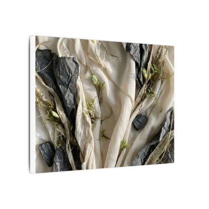 Spring Silk Drape Texture Canvas Art | Warm Decor