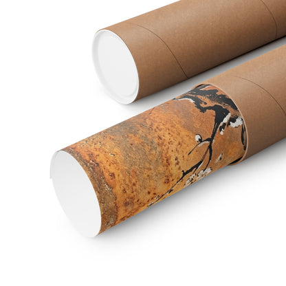 Datsuzoku Rust Patina Wall Art Print - Zen Sumi E