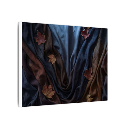 Silk Drape Canvas Art | Autumn Dark Japandi Moody Minimal Art