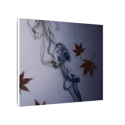 Dark Japandi Incense Smoke in Dawn | Moody Minimal Canvas Art
