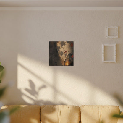 Shadow Play Texture Canvas Art | Neutral Japandi Art