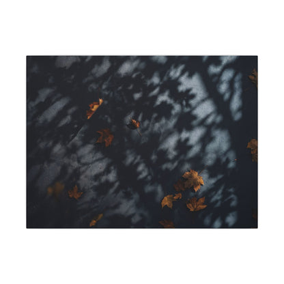 Autumn Shadow Play Shadow Zen Canvas Art | Atmospheric Decor Art Print