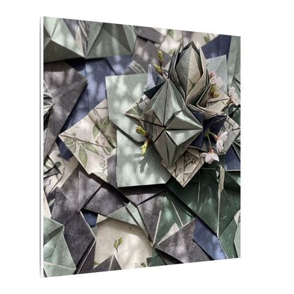 Shibui Paper Fold Canvas Art - Japandi Japanese Pattern