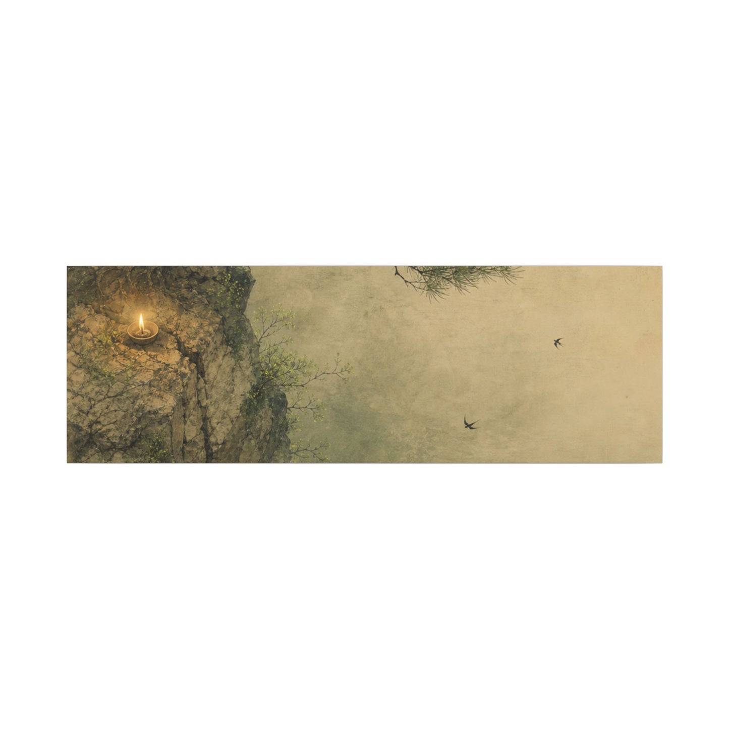 Spring Pine Tree Minimal Line Canvas Art | Earthy Decor