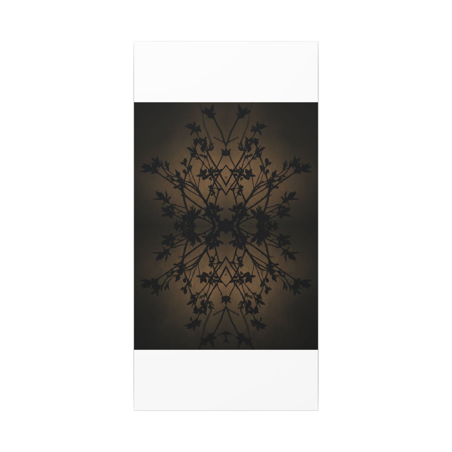 Golden Hour Shadow Play Canvas Art - Dark Japandi Seijaku