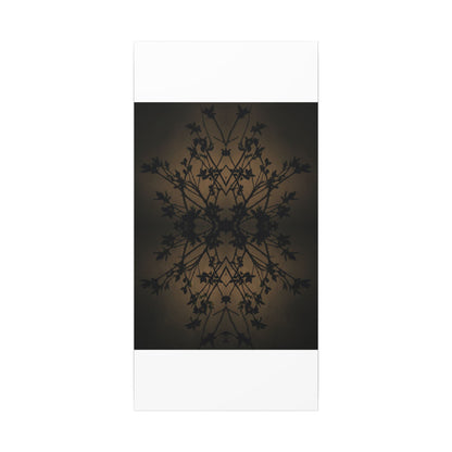Golden Hour Shadow Play Canvas Art - Dark Japandi Seijaku