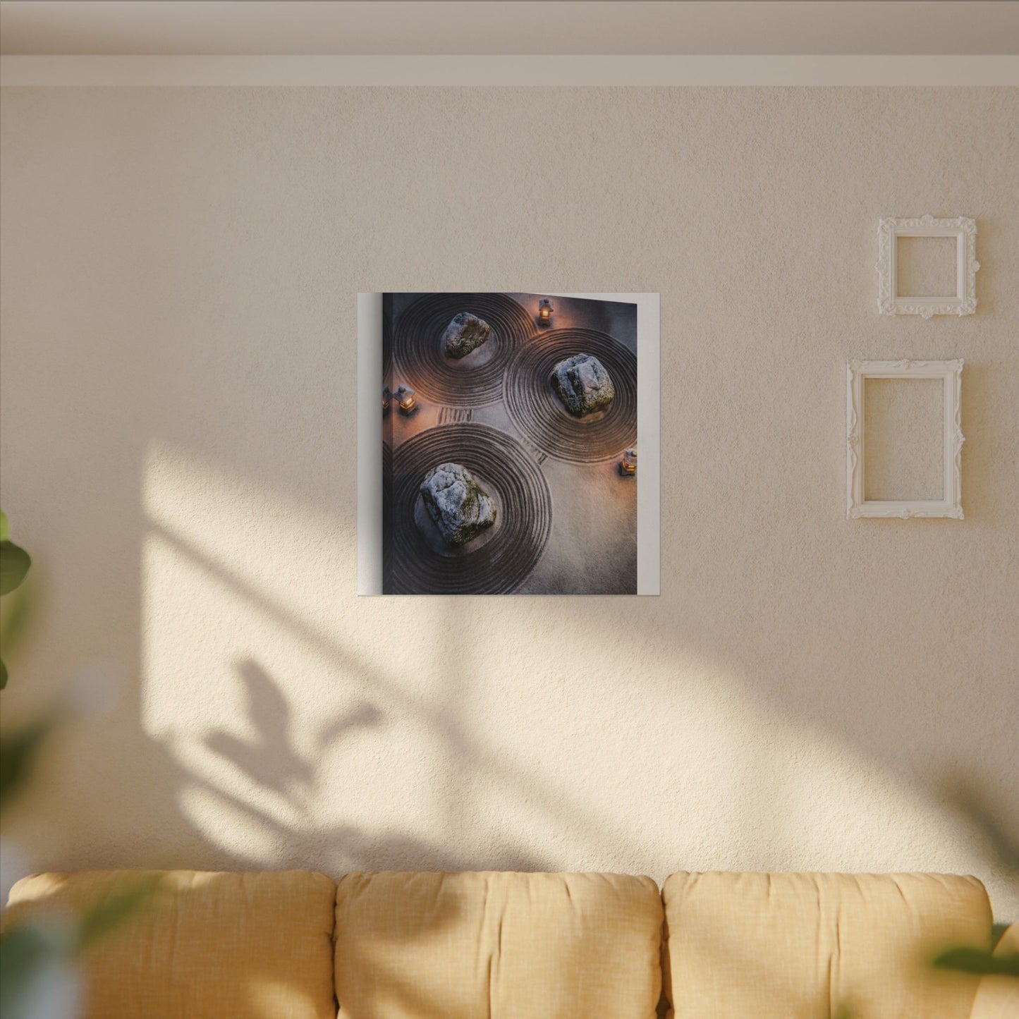 Candlelight Rock Garden Canvas Art - Japandi Ma