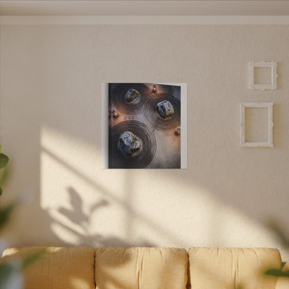 Candlelight Rock Garden Canvas Art - Japandi Ma