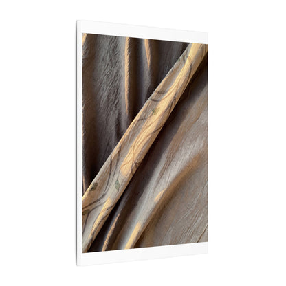 Warm Silk Drape Canvas Art - Japanese Pattern Japandi
