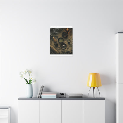 Tea Ceremony Canvas Art | Winter Zen Ukiyo E Inspired Art