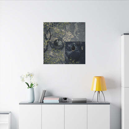 Spring Incense Smoke Ukiyo E Inspired Canvas Art | Tranquil Decor