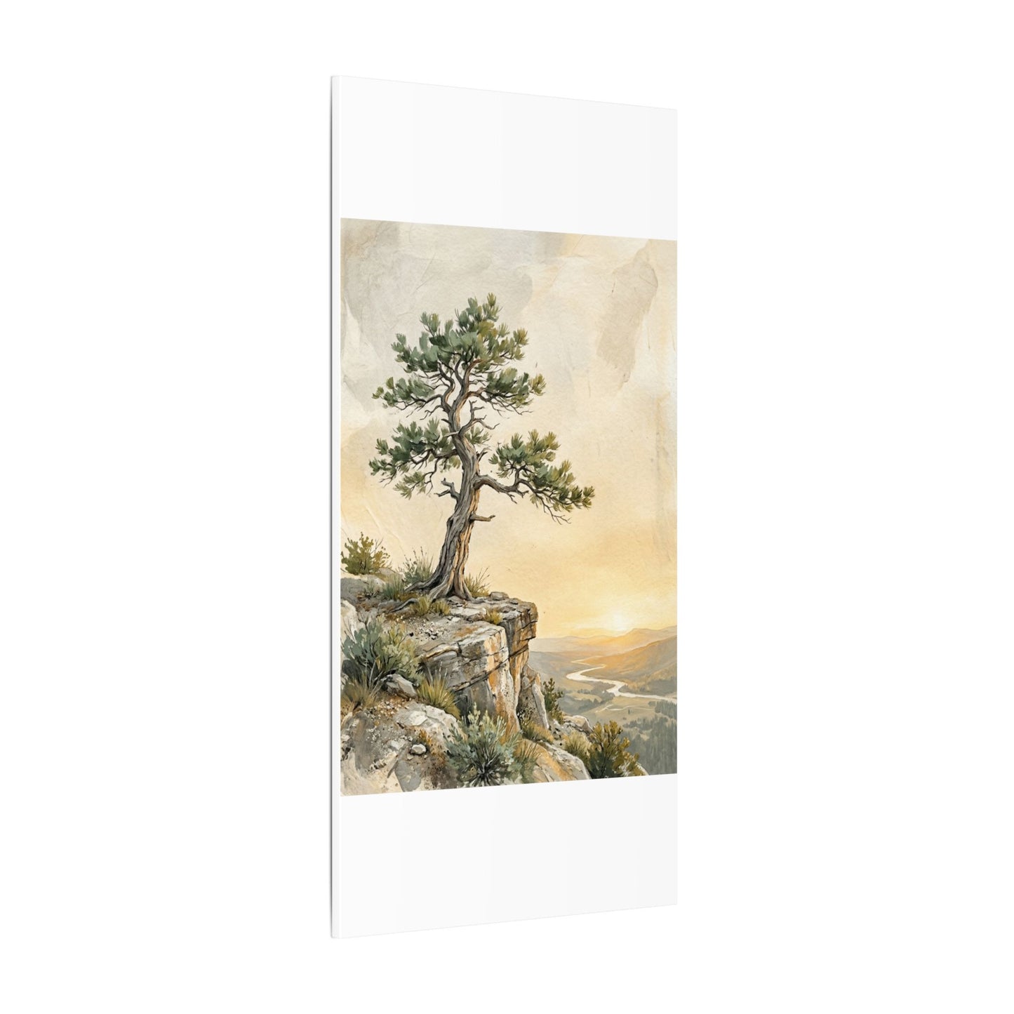 Pine Tree Canvas Art | Summer Japandi Texture Art