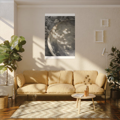 Ceramic Bowl Watercolor Canvas Art | Warm Japandi Art