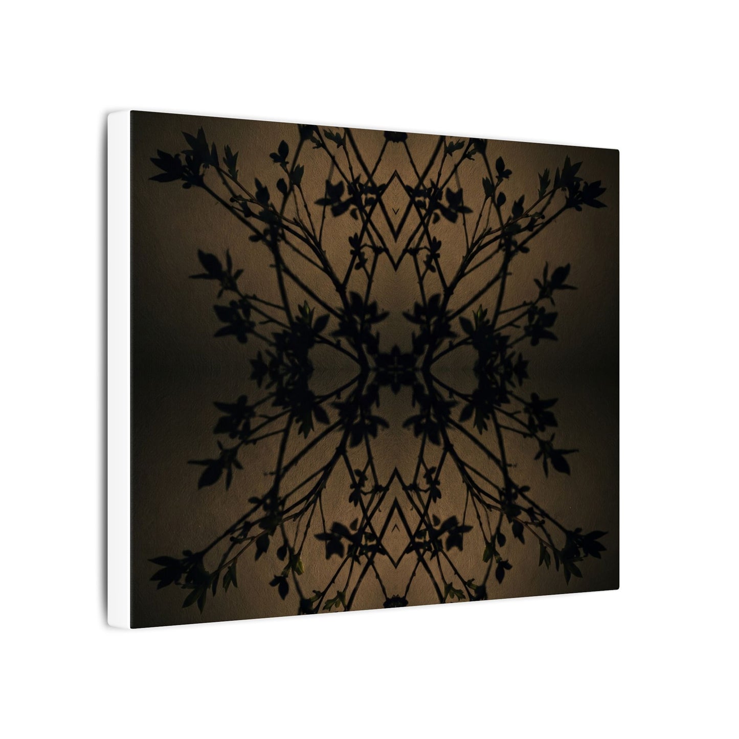 Golden Hour Shadow Play Canvas Art - Dark Japandi Seijaku