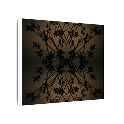 Golden Hour Shadow Play Canvas Art - Dark Japandi Seijaku