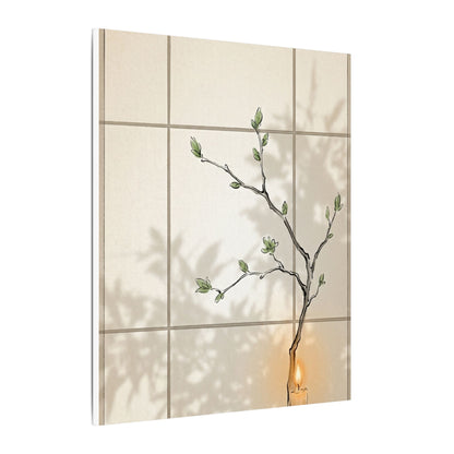 Shoji Screen Spring Canvas Art | Japandi Cozy Design