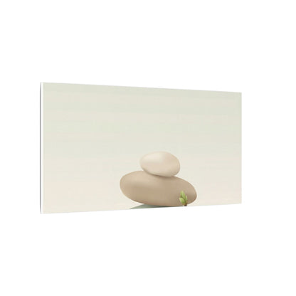 Dawn River Stones Canvas Art - Japandi Fukinsei