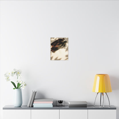 Ink Brushstroke Canvas Art | Summer Dark Japandi Moody Minimal Art
