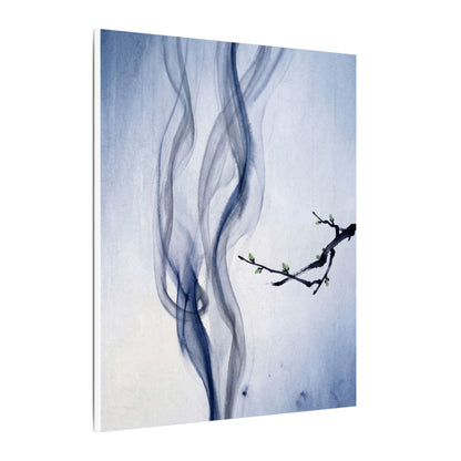 Incense Smoke Spring Canvas Art | Zen Tranquil Design