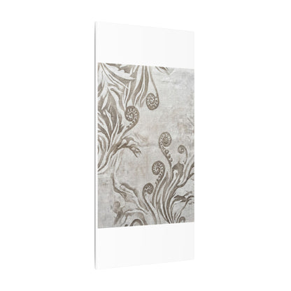 Japandi Fern Unfurling in Overcast | Japanese Pattern Canvas Art