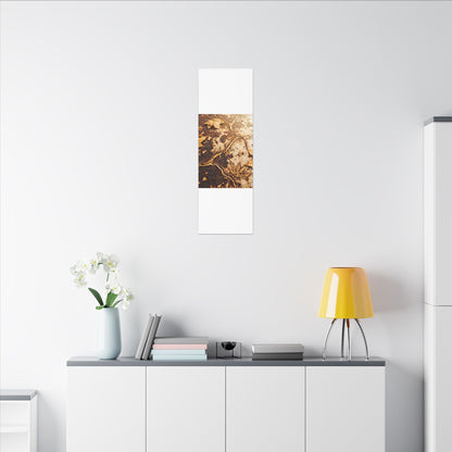 Kintsugi Rust Patina in Golden Hour | Gold Vein Canvas Art