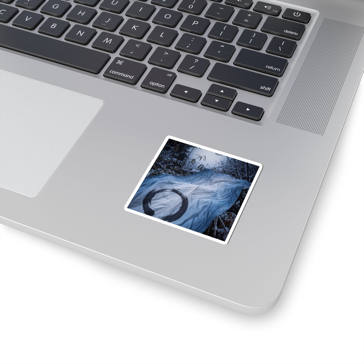 Tranquil Silk Drape Sticker - Enso Zen