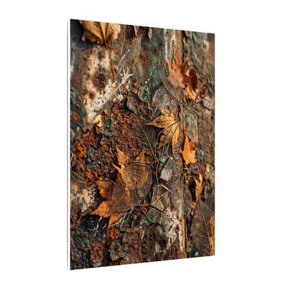 Rust Patina Canvas Art | Autumn Japandi Texture Art