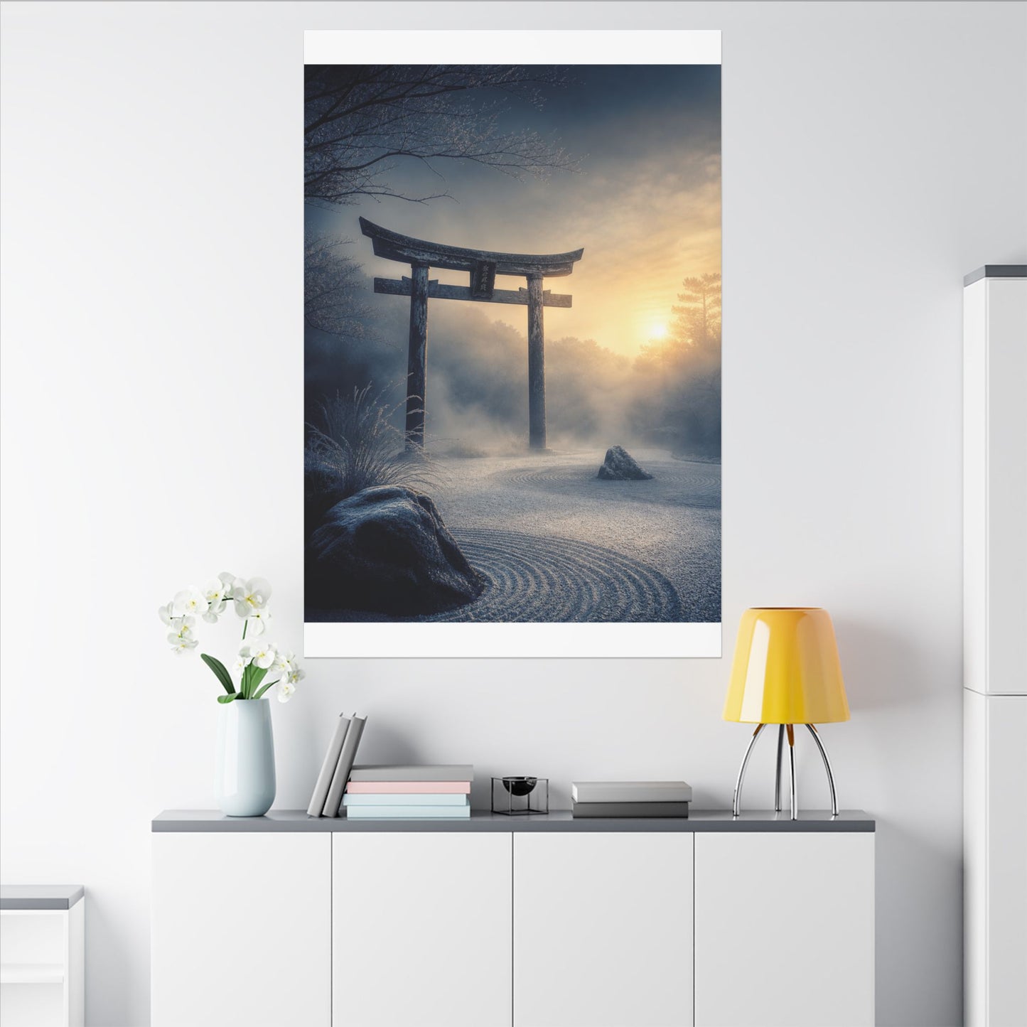 Zen Torii Gate in Golden Hour | Karesansui Canvas Art