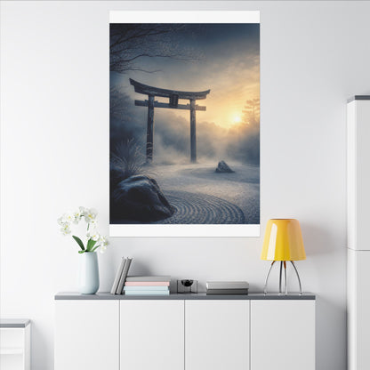 Zen Torii Gate in Golden Hour | Karesansui Canvas Art