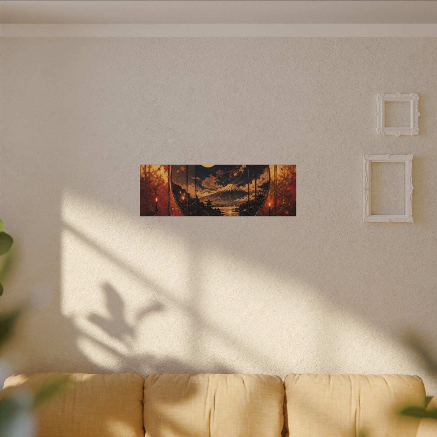 Beautiful Shoji Screen Canvas Art - Gold Vein Kintsugi