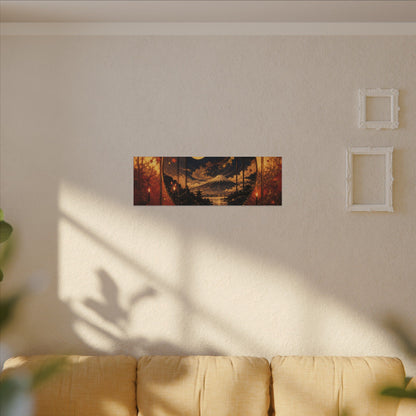 Beautiful Shoji Screen Canvas Art - Gold Vein Kintsugi