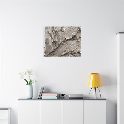Summer Cherry Blossom Texture Canvas Art | Earthy Decor