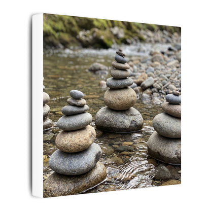 Bamboo Grove Winter Canvas Art | Zen Serene Design