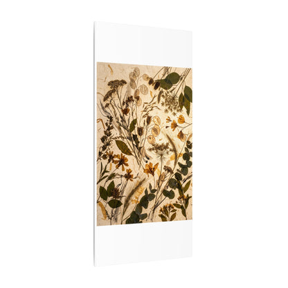 Dried Flowers Summer Canvas Art | Japandi Neutral Design