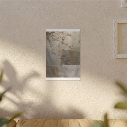 Neutral Shadow Play Canvas Art - Texture Japandi
