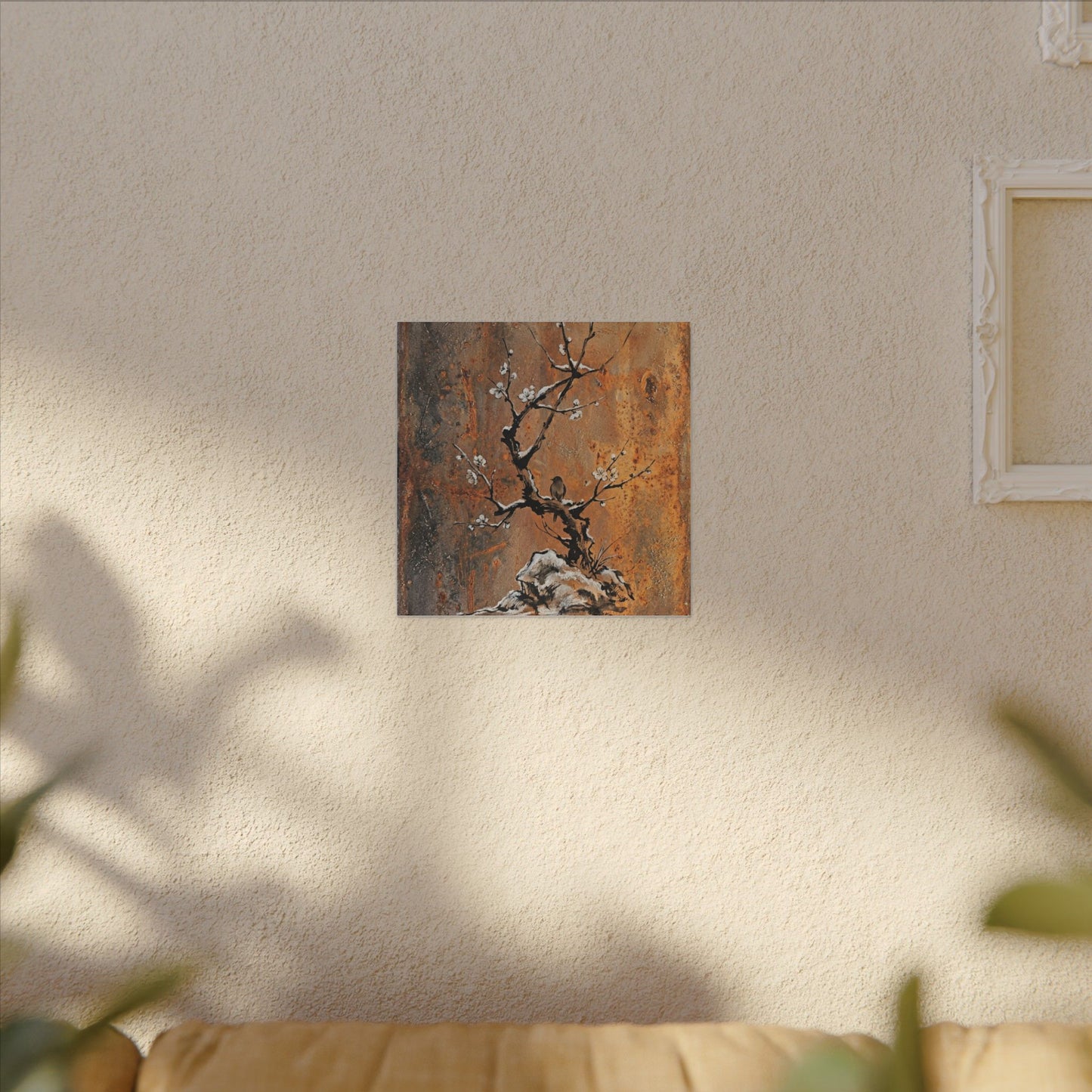 Datsuzoku Rust Patina Canvas Art - Zen Sumi E