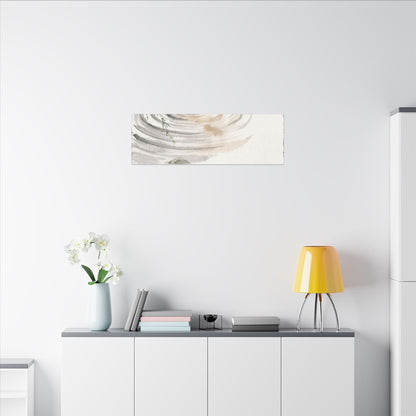 Water Ripple Sumi E Canvas Art | Tranquil Zen Art