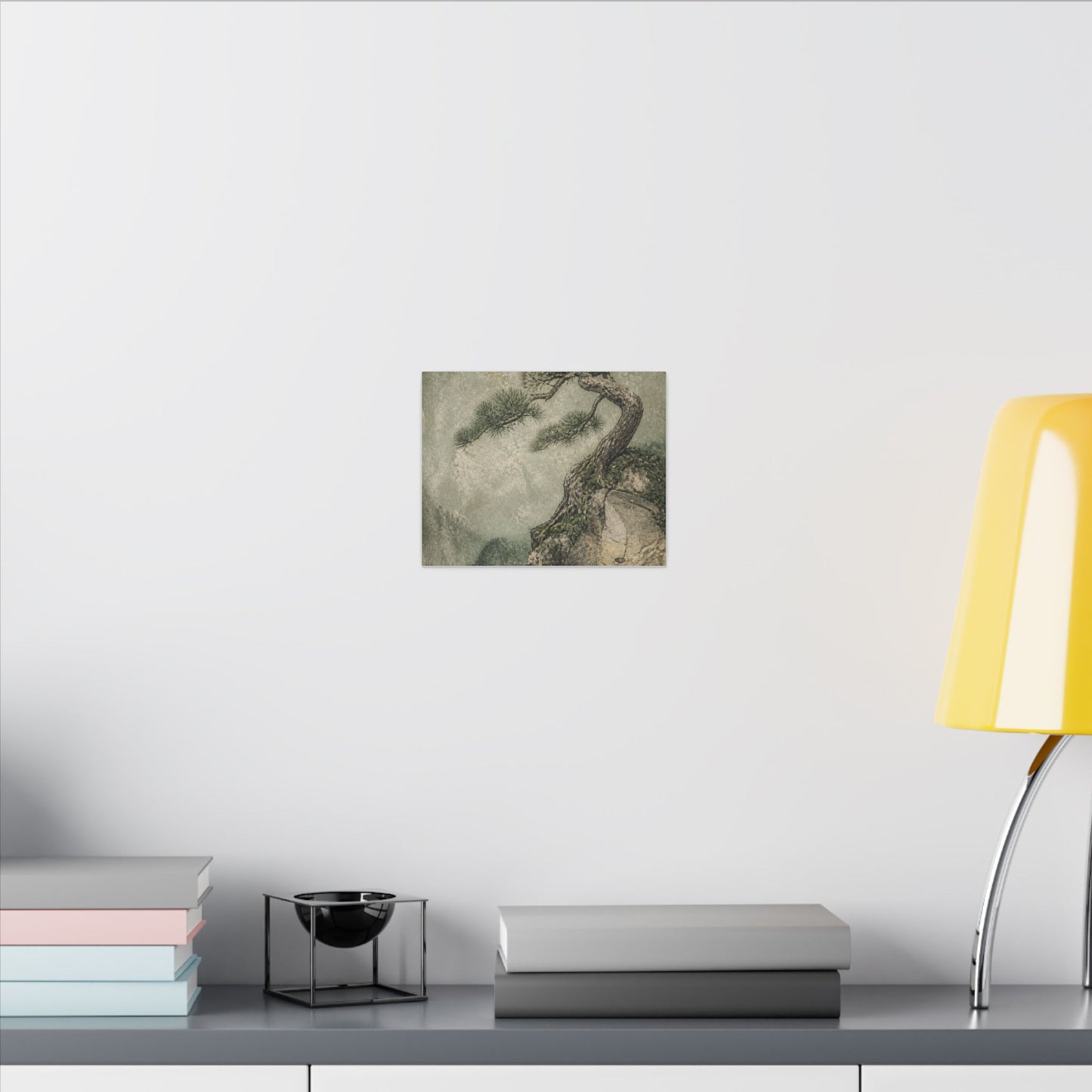 Fukinsei Pine Tree Canvas Art - Japandi Texture
