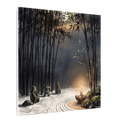 Tranquil Bamboo Grove Canvas Art - Karesansui Zen