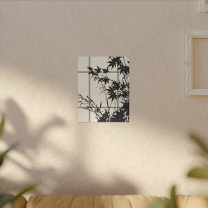 Shoji Screen Canvas Art | Summer Japandi Minimal Line Art