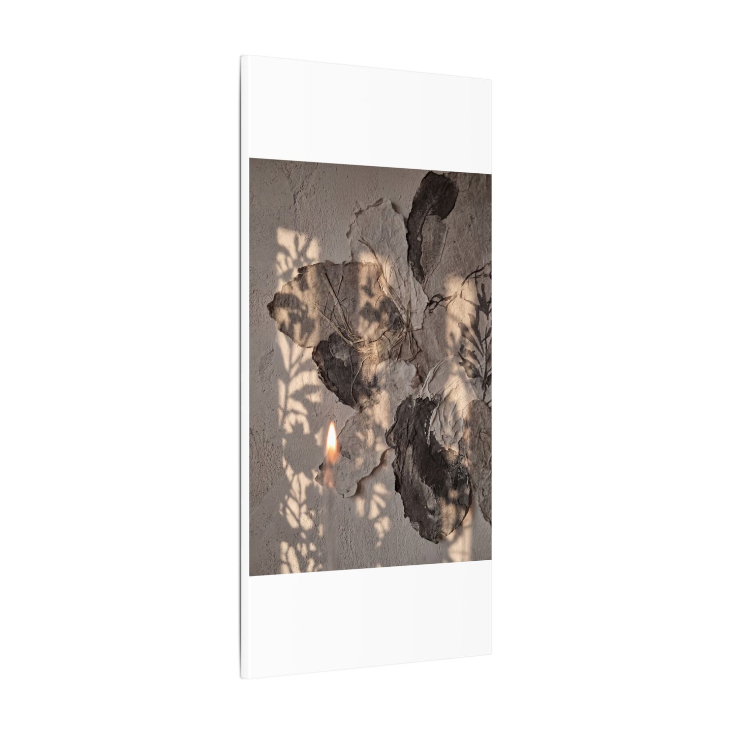 Shadow Play Summer Canvas Art | Japandi Elegant Design