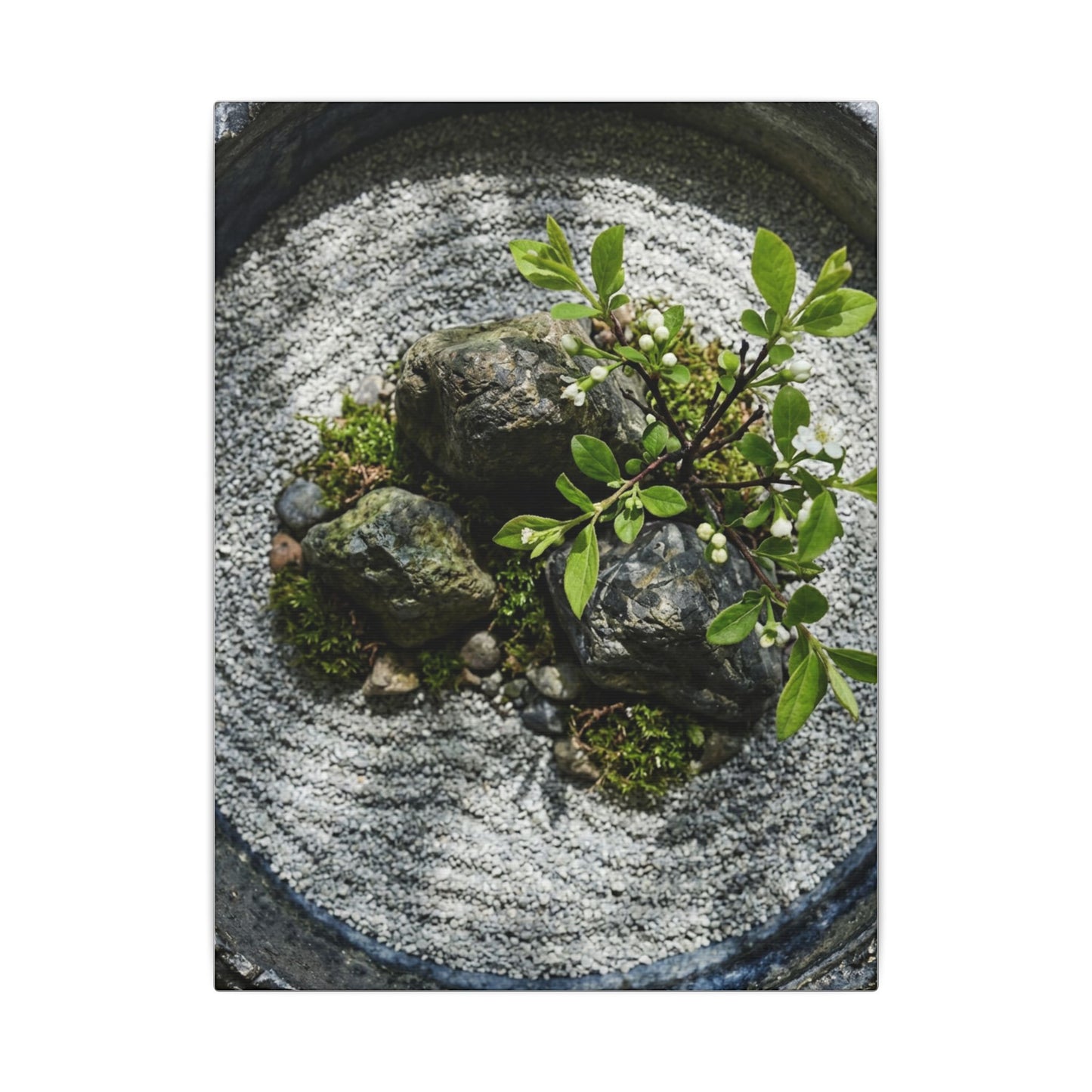 Zen Ceramic Bowl in Dappled | Karesansui Canvas Art