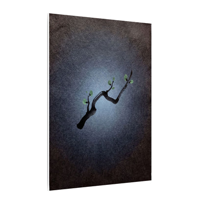 Ink Brushstroke Canvas Art | Spring Dark Japandi Moody Minimal Art