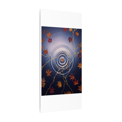 Kintsugi Water Ripple in Dawn | Gold Vein Canvas Art