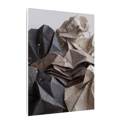 Neutral Paper Fold Canvas Art - Texture Japandi