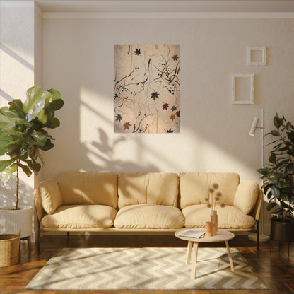 Golden Hour Shoji Screen Canvas Art - Japandi Fukinsei