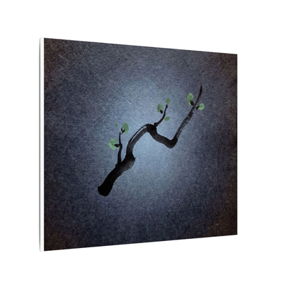 Ink Brushstroke Canvas Art | Spring Dark Japandi Moody Minimal Art